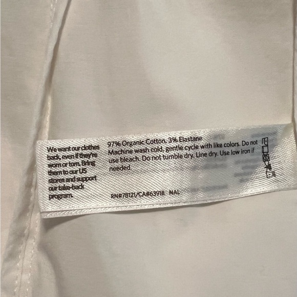 EUC Eileen Fisher White Notch Collar Jacket Sz M - Picture 8 of 8